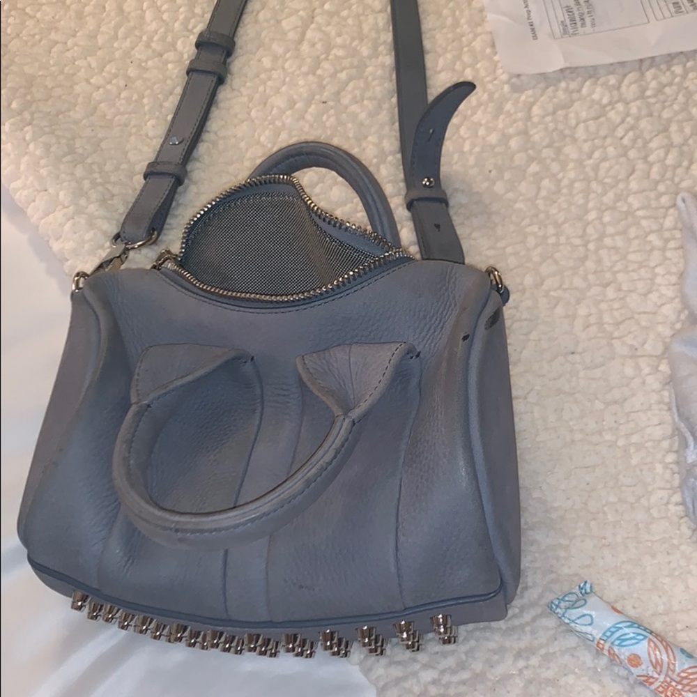 Alexander Wang dusty blue suede